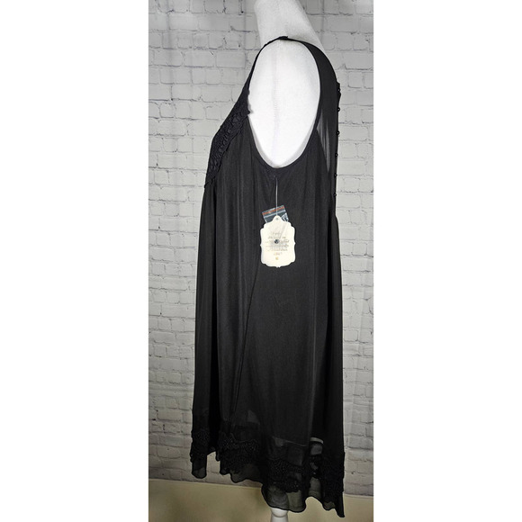 Alter'd State Womens Black Baby Doll Dress Lace‎ Embellished Size Medium NWT - Picture 5 of 11